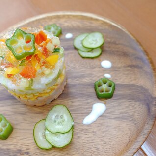 1歳にぴったり！華やかケーキご飯☆誕生日プレート♪